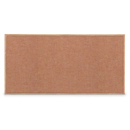 United Visual Products Combo Board, 60"x36", Satin Frame/White Porcelain & Rubber UVDECORK6036-WHTPORC-RUBBER